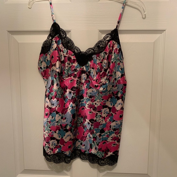 NWT Context Silk Fleet Week Floral Multi Camisole - Picture 1 of 5